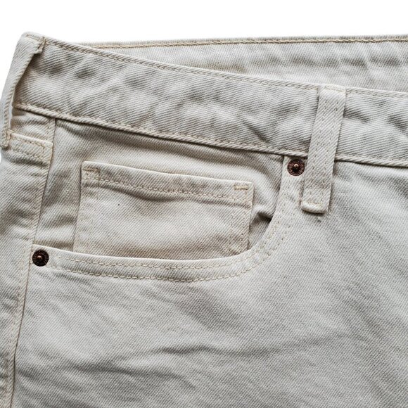 Old Navy NWT High Rise O.G. Straight Ankle Ecru Color (Cream) Jeans Plus Size 28 - Picture 5 of 16